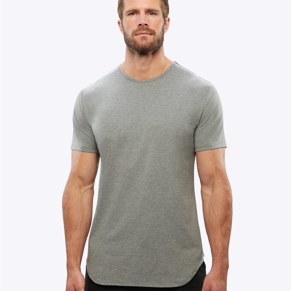 Cuts AO Elongated Tee | Size L | Heather Grey